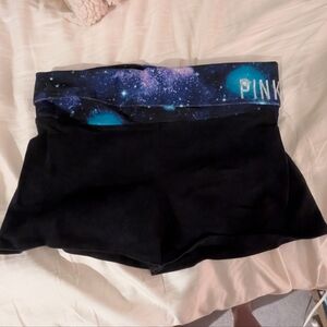 Galaxy Print Yoga Shorts